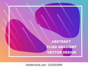 Abstract Fluid creative templates, cards, color covers set. Geometric design, liquids, shapes. Trendy vector collection. - Vector