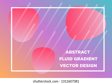 Abstract Fluid creative templates, cards, color covers set. Geometric design, liquids, shapes. Trendy vector collection. - Vector