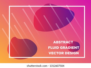 Abstract Fluid creative templates, cards, color covers set. Geometric design, liquids, shapes. Trendy vector collection. - Vector