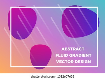 Abstract Fluid creative templates, cards, color covers set. Geometric design, liquids, shapes. Trendy vector collection. - Vector