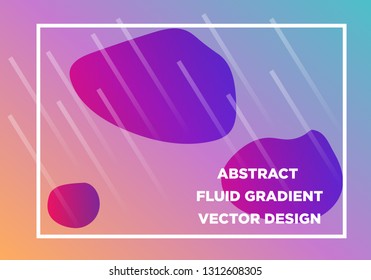 Abstract Fluid creative templates, cards, color covers set. Geometric design, liquids, shapes. Trendy vector collection. - Vector