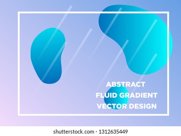 Abstract Fluid creative templates, cards, color covers set. Geometric design, liquids, shapes. Trendy vector collection. - Vector