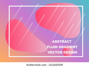 Abstract Fluid creative templates, cards, color covers set. Geometric design, liquids, shapes. Trendy vector collection. - Vector
