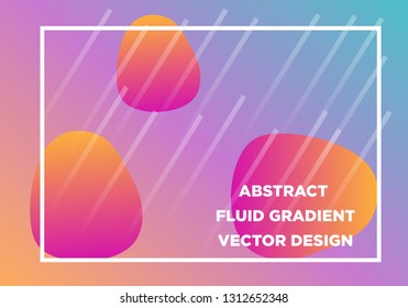Abstract Fluid creative templates, cards, color covers set. Geometric design, liquids, shapes. Trendy vector collection. - Vector