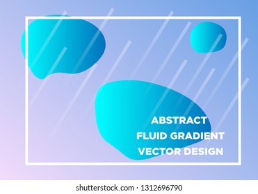 Abstract Fluid creative templates, cards, color covers set. Geometric design, liquids, shapes. Trendy vector collection. - Vector