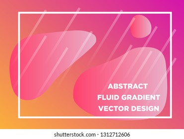 Abstract Fluid creative templates, cards, color covers set. Geometric design, liquids, shapes. Trendy vector collection. - Vector