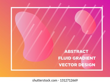 Abstract Fluid creative templates, cards, color covers set. Geometric design, liquids, shapes. Trendy vector collection. - Vector