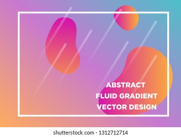 Abstract Fluid creative templates, cards, color covers set. Geometric design, liquids, shapes. Trendy vector collection. - Vector