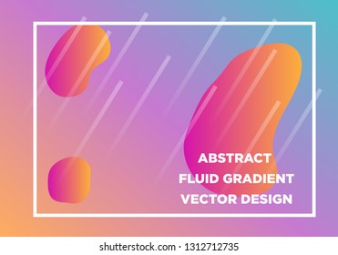 Abstract Fluid creative templates, cards, color covers set. Geometric design, liquids, shapes. Trendy vector collection. - Vector