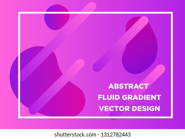 Abstract Fluid creative templates, cards, color covers set. Geometric design, liquids, shapes. Trendy vector collection. - Vector