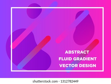 Abstract Fluid creative templates, cards, color covers set. Geometric design, liquids, shapes. Trendy vector collection. - Vector