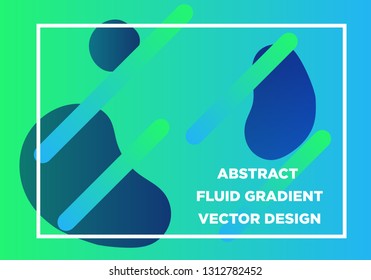 Abstract Fluid creative templates, cards, color covers set. Geometric design, liquids, shapes. Trendy vector collection. - Vector