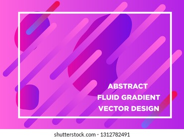 Abstract Fluid creative templates, cards, color covers set. Geometric design, liquids, shapes. Trendy vector collection. - Vector