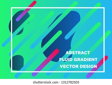 Abstract Fluid creative templates, cards, color covers set. Geometric design, liquids, shapes. Trendy vector collection. - Vector