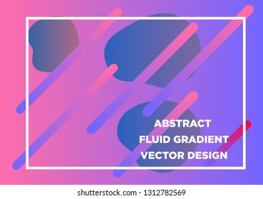 Abstract Fluid creative templates, cards, color covers set. Geometric design, liquids, shapes. Trendy vector collection. - Vector
