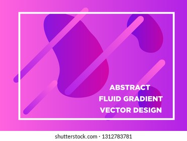 Abstract Fluid creative templates, cards, color covers set. Geometric design, liquids, shapes. Trendy vector collection. - Vector