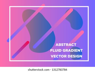 Abstract Fluid creative templates, cards, color covers set. Geometric design, liquids, shapes. Trendy vector collection. - Vector