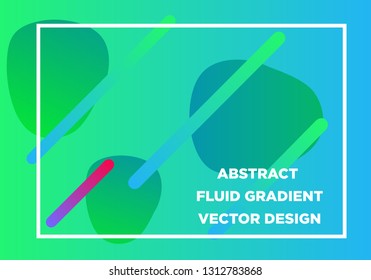 Abstract Fluid creative templates, cards, color covers set. Geometric design, liquids, shapes. Trendy vector collection. - Vector