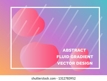 Abstract Fluid creative templates, cards, color covers set. Geometric design, liquids, shapes. Trendy vector collection. - Vector