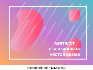 Abstract Fluid creative templates, cards, color covers set. Geometric design, liquids, shapes. Trendy vector collection. - Vector