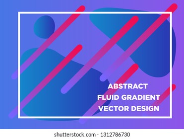 Abstract Fluid creative templates, cards, color covers set. Geometric design, liquids, shapes. Trendy vector collection. - Vector