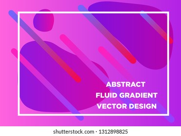 Abstract Fluid creative templates, cards, color covers set. Geometric design, liquids, shapes. Trendy vector collection. - Vector