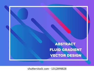 Abstract Fluid creative templates, cards, color covers set. Geometric design, liquids, shapes. Trendy vector collection. - Vector
