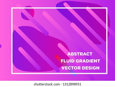 Abstract Fluid creative templates, cards, color covers set. Geometric design, liquids, shapes. Trendy vector collection. - Vector