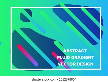 Abstract Fluid creative templates, cards, color covers set. Geometric design, liquids, shapes. Trendy vector collection. - Vector