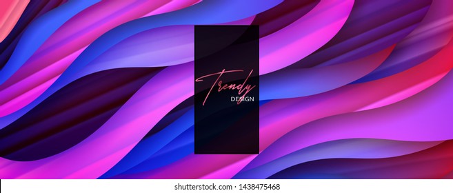 abstract Fluid creative templates, cards, color covers set. Geometric design, liquids, shapes. Trendy vector collection. Pastel and neon design, geometric fluid graphic shape, vector background. 