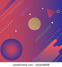 Lista de plantillas creativas, tarjetas, portadas de color de fluido abstracto. Diseño geométrico, líquidos, formas. Colección vectorial de moda. - Vector