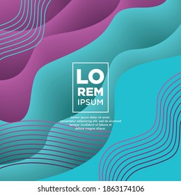 Resumen Las plantillas creativas de fluidos, las tarjetas, las cubiertas de color establecidas. Diseño geométrico, líquidos, formas. Colección vectorial de moda. Diseño pastel y neón, forma gráfica de fluido geométrico, fondo vectorial.