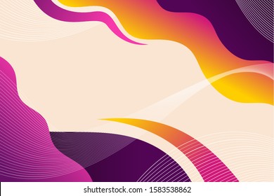 Abstract Fluid creative templates with dynamic linear waves.cards, color covers set. Geometric background design. wavy white line pattern. pink space for add text , vector