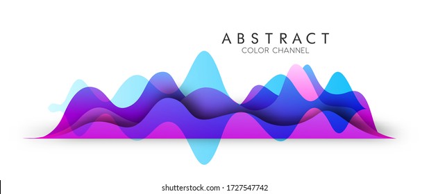 Abstract Fluid creative templates with dynamic linear waves.cards, color covers set. Geometric design motion sound wave abstract vector background