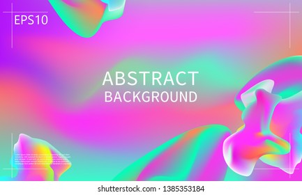 Abstract fluid design. Colorful wallpaper. Dynamic shapes. Vector illustration.