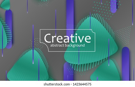 Abstract fluid design. Colorful wallpaper. Dynamic shapes. Vector illustration.
