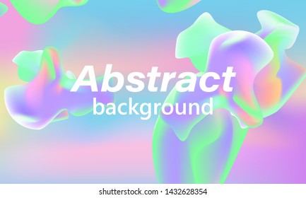 Abstract fluid design. Colorful wallpaper. Dynamic shapes. Vector illustration.