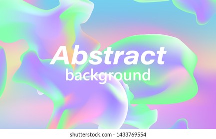 Abstract fluid design. Colorful wallpaper. Dynamic shapes. Vector illustration.