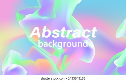 Abstract fluid design. Colorful wallpaper. Dynamic shapes. Vector illustration.