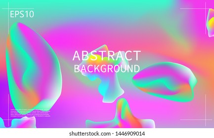 Abstract fluid design. Colorful wallpaper. Dynamic shapes. Vector illustration.