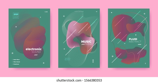 Abstract Fluid Design. Music Party. Electro Dj Sound. Electronic Dance Event. Red Abstract Fluid Concept. Green Music Flyer. Club Dj Sound. Electronic Dance Festival. Red Abstract Fluid Poster.
