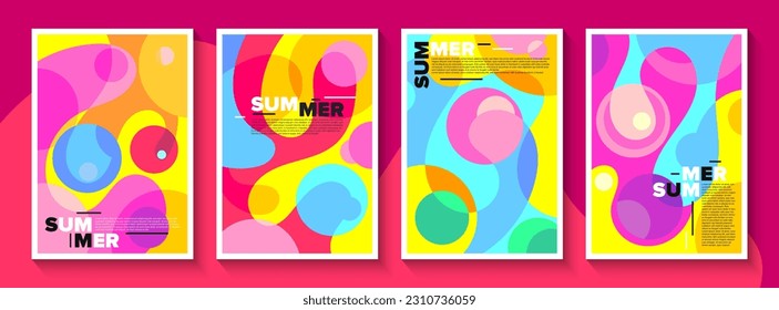 abstract fluid design. summer backgrounds