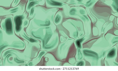 Abstract fluid dynamic animation with vibrant green and purple colors moving smoothly, Abstracts Plastic, royalty stock.
