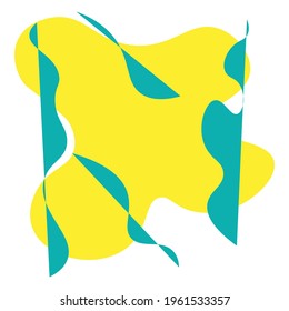 Abstract fluid forms background, vector pattern design.