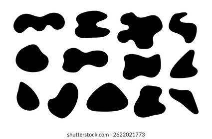 Abstract fluid frame set on black colour