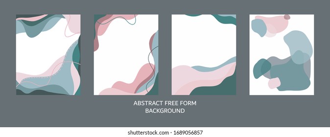 abstract fluid free hand drawing background, monochrome theme style, vector illustration
