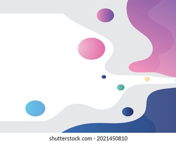 Abstract Fluid Geometric Background Colorful Shape Composition Blue And Purple Background Vector