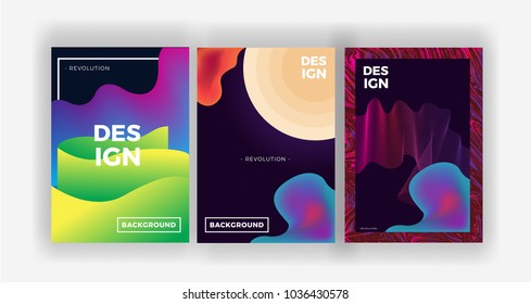 Abstract Fluid and Geometric Background Design Template, Flyer Layout, Poster, Magazine, Annual Report, Book. Size A4 Vector Design illustration.