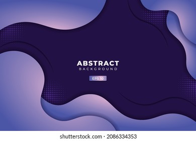 Abstract Fluid Geometric Background Dynamic Shape Gradient Purple