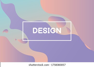 Abstract fluid gradient background And the free shape color is flowing